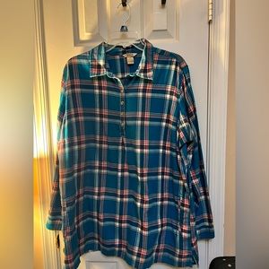 Flannel tunic